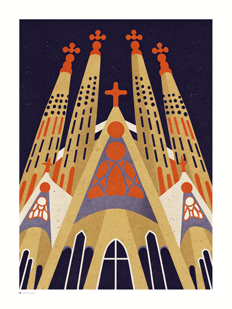 Sagrada Família en la Noche